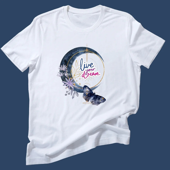 Short Sleeve Unisex Tee: "Live Your Dream" - Picture 2 of 5